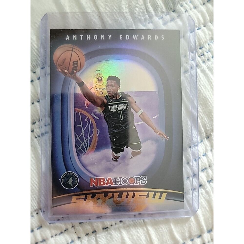 Anthony Edwards 2023-24 NBA Hoops #9 - Skyview Bronze - Minnesota Timberwolves